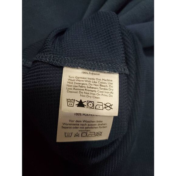 Eddie Bauer Men's Travex Button Down Navy Short Sleeve Shirt Lightweight Outdoor - Picture 6 of 6